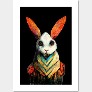 Rabbit watercolor painting #rabbit Posters and Art